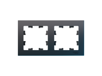 Рамка 2-постовая AtlasDesign Classic, карбон