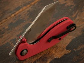 Складной нож CJRB Maileah, сталь AR-RPM9, рукоять G10, Red