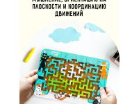 Настольная игра ТРИ СОВЫ "Лабиринт малый с шариками. Кошкин дом" , дерево