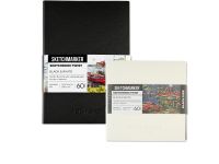 Скетчбук Sketchmarker Black&White, 2 в 1, мягкая обл. черная/белая, A5 60 л 140 г бум. белая/ А5 40