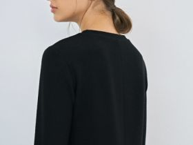 Платье мини А-силуэта, Черный