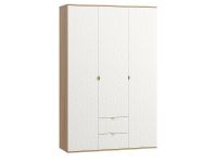 Распашной шкаф Монблан 3-139x215 Ритм Белый