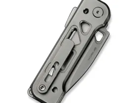 Складной нож WE Knife Tyro, сталь CPM 20CV, рукоять титан, серый