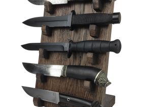 Подставка для коллекции из 5-ти ножей Woodinhome HKS0205OB, дуб, коричневый