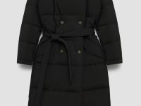Пальто с утиным пухом прямого силуэта