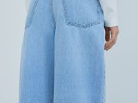 Джинсы Balloon со средней посадкой, Голубой