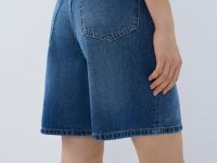 Шорты-бермуды со средней посадкой, Синий