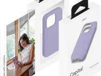 Клип-кейс uBear Capital Leather для Apple iPhone 15 Pro Max Фиолетовый