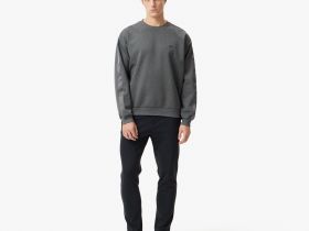 Мужской хлопковый свитшот Lacoste свободного кроя