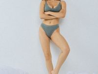 Трусы-бразилиана в рубчик, Зеленый