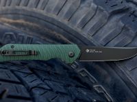 Нож складной Ruike P122-MG, сталь 14C28N, рукоять микарта, зеленый