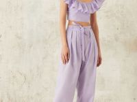 Широкие брюки из хлопка