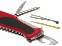 Нож перочинный Victorinox RangerGrip 78, сталь X55CrMo14, рукоять полиамид, красно-чёрный
