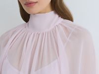 Платье мини с рюшами, Розовый