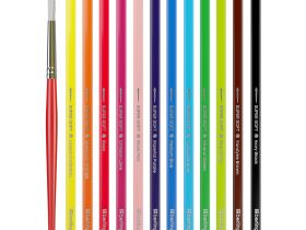 Набор карандашей акварельные Berlingo "SuperSoft. Рыбки", 12 цв.+кисть, трехгран., заточен., картон,