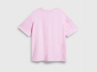 Футболка с аппликацией со стразами для девочек, Розовый