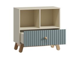 Стеллаж детский Финни 78x78 Серо-зеленый