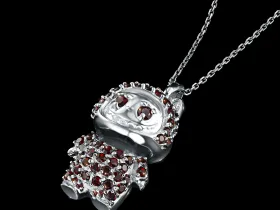 Подвеска из серебра с аметистами э0607пд10250366