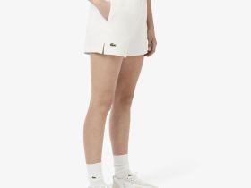 Женские шорты Lacoste из смеси органического хлопка
