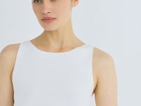 Майка в рубчик, Белый