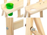 Мольберт напольный Лира с бегунком Гамма "Студия" 53*71*170см, съемная полка, 2 стакана в комплекте,