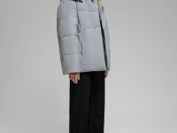 Куртка oversize силуэта с капюшоном