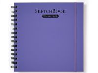 Скетчбук для акварели на спирали Малевичъ "Monet" 20х20 см 20 л 300 г, мелкое зерно