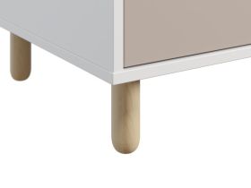 Распашной шкаф Дикинс 2-85x190 Береза/Латте