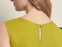 Платье миди льняное с округлым вырезом