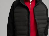 Стеганая куртка с наполнителем из натурального пух