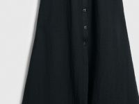 Платье-рубашка со съемным поясом, Черный