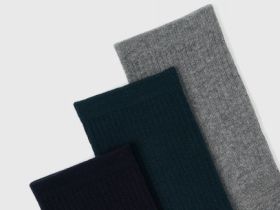 Высокие носки в рубчик с поддержкой стопы, 3 пары, Зеленый