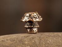 Бусина для темляка Мухоморчик, бронза