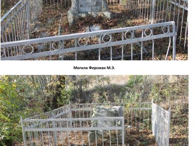 Могила М.Э.Ферсман Могила Э.Ф.Кесслера