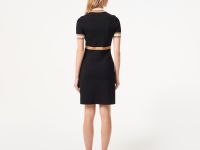 Женское платье Lacoste Slim Fit с высоким воротом на молнии