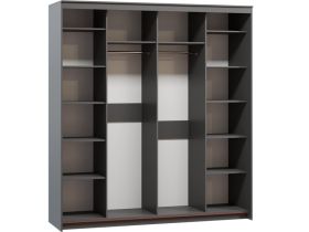 Шкаф-купе Тебар 4-210x230 Графитовый без зеркал