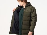 Мужской стёганый пуховик Lacoste с капюшоном