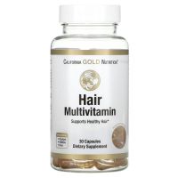 California Gold Nutrition, мультивитамины для волос, 30 растительных капсул