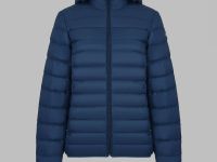 Стеганый пуховик с натуральным пухом