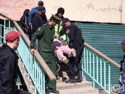 Во время пожара в центре Якутска пострадал один человек