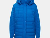 Утепленная куртка с вязаными рукавами