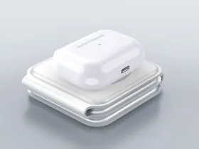 Беспроводное зарядное устройство WIWU M6 Power Air 15W 3 в 1 для смартфона/Apple Watch/AirPods (белый)