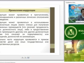 Международный вебинар "Антикоррупционная безопасность в Российской Федерации"