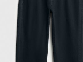 Джинсы Straight с накатом, Черный