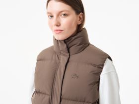 Женский жилет Lacoste с наполнением из смеси пуха и пера