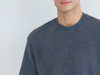 Футболка из структурной ткани, Синий