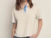 Поло с контрастной отделкой