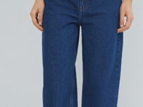 Джинсы Barrel с высокой посадкой, Синий