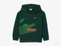 Детская флисовая толстовка Lacoste с капюшоном