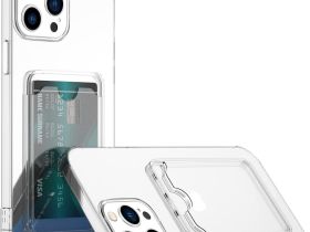 Чехол-накладка Card Case для iPhone 11 Pro Max силикон c держателем для карт (прозрачный)